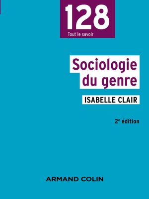cover image of Sociologie du genre
